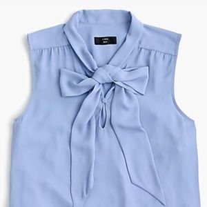 J Crew drapey tie-front sleeveless shirt